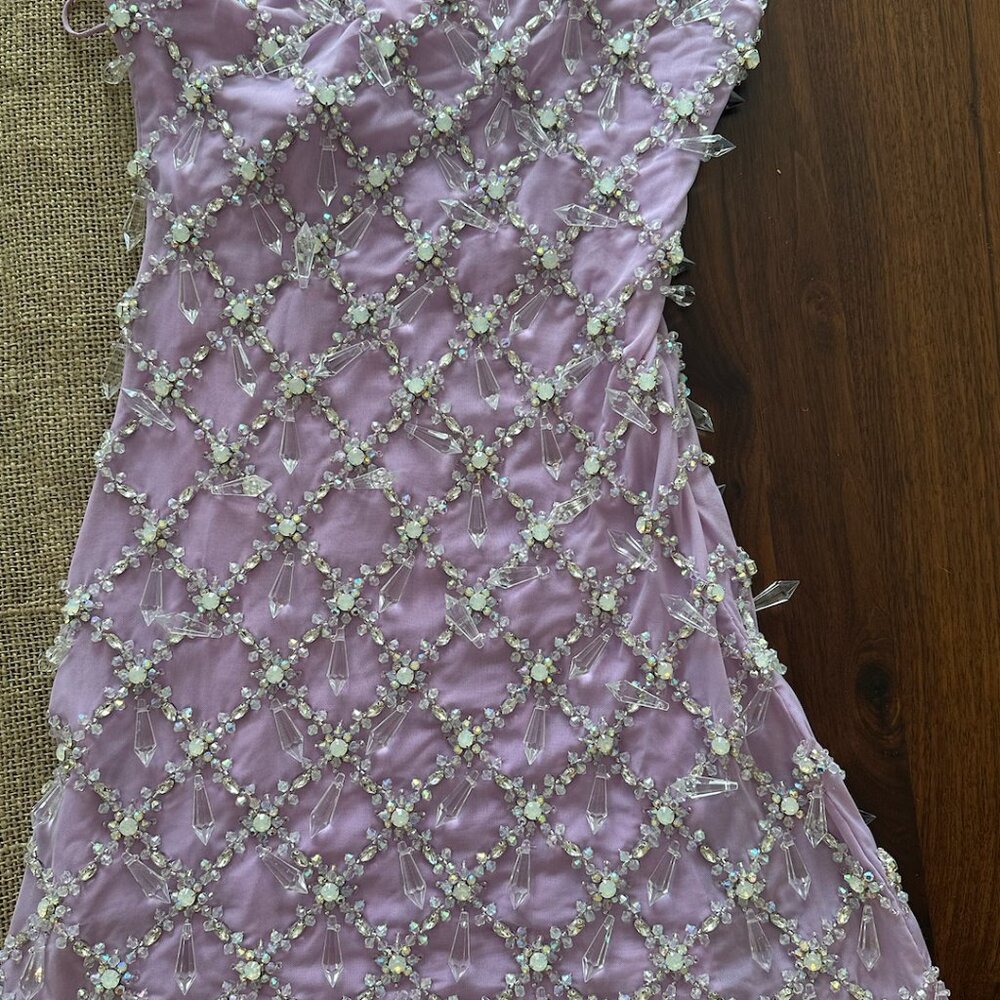 NWT Oceanus Arabella Hand Beaded Crystal Dress